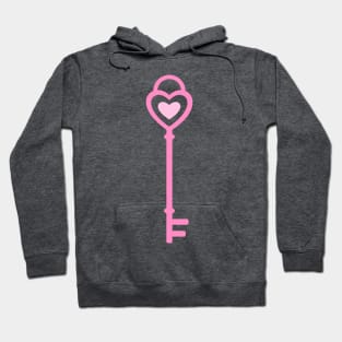 Pastel Pink Heart Key Hoodie